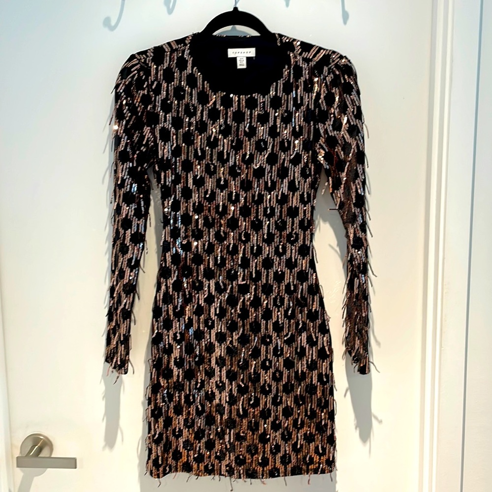 Top shop worn once! Perfect and open back
